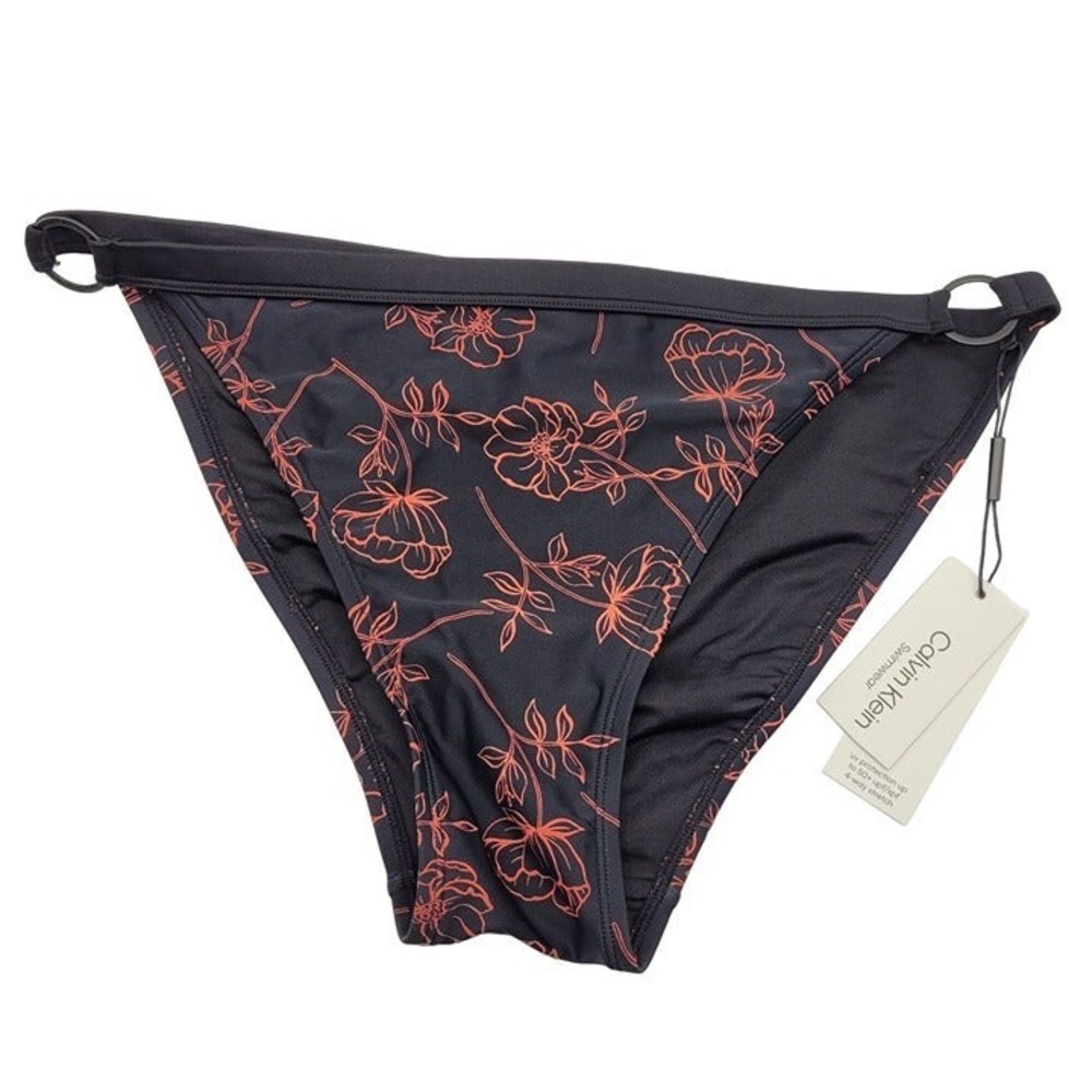 NWT Bikini Bottoms Black and Red Calvin Klein Size XL